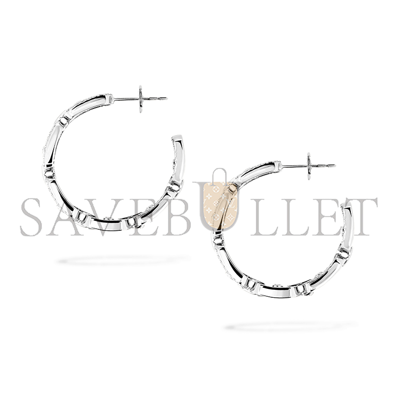 MESSIKA PARIS MOVE LINK SM HOOP EARRINGS 12716-WG MESSIKA PARIS MOVE LINK SM HOOP EARRINGS 12716-WG